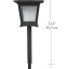 Picture of 1002753136 Low Voltage Black Outdoor Integrated LED Landscape Path Light (1Pack Kit)